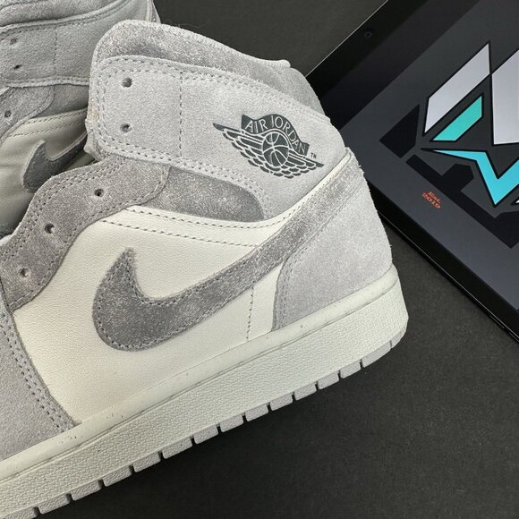 Nike Air Jordan 1 Mid SE \'Smoke Grey\' White Grey Shoes FQ7720-002 Men’s Sizes main image 5